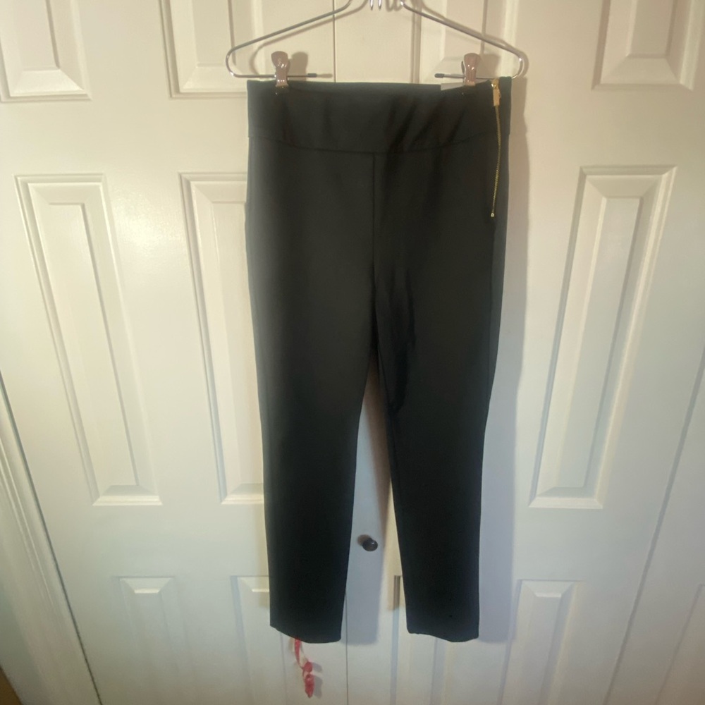 New With Tags!  Chico's Elegant Black Trousers With Side Zipper
